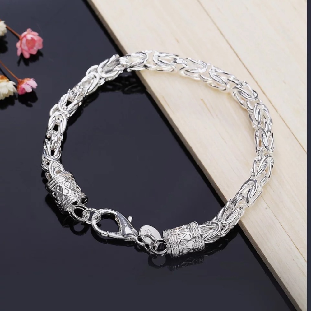 new 925 sterling silver Bracelets Retro faucet domineering men/woman chain